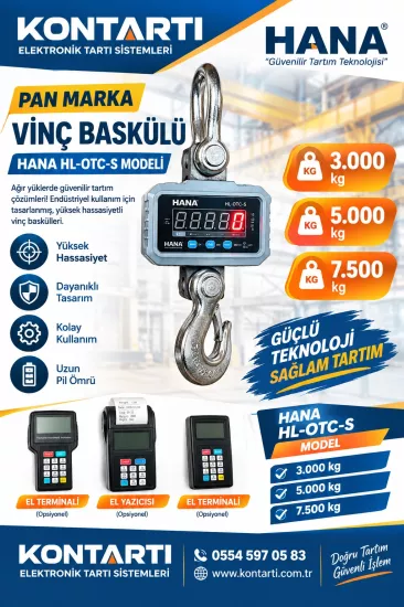 HANA HS-OTC-S 5000 KG Vinç Kantarı