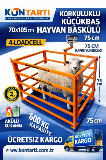 KÜÇÜKBAŞ HAYVAN BASKÜLÜ 70*105CM 600KG EKONOMİK MODEL