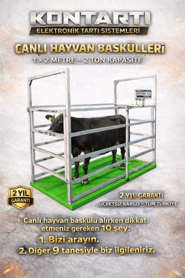 1X2 MT 2 TONLUK BÜYÜKBAŞ HAYVAN BASKÜLÜ EKOKONOMİK MODEL