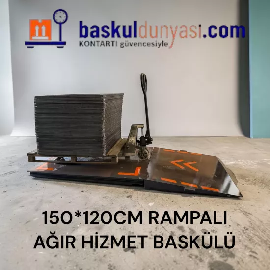 3 Tonluk Tek Rampalı Ağır Hizmet Baskülü 120*150